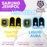 TERMURAH -SARUNG JEMPOL GAMING EVOS RRQ BTR BOX KECIL MINI PENYIMAPANAN KARTU FINGER SLEEVE GAMING M