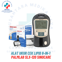 Alat Ukur Cek Lipid 8-in-1 Kolesterol Trigliserida HDL LDL Gula Darah PalmLab SLX-120 Sinocare