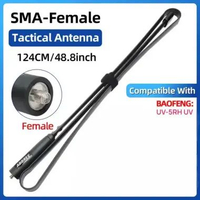 ABBR Antena HT Walkie Talkie Radio SMA Female - Peningkatan Performa Komunikasi, Dual Band UHF dan V