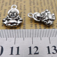 6 pieces/lot 14*18mm Buddhism figure of Buddha charm Antique silver color Alloy necklace pendant bracelet key chain DIY jewelry