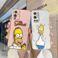 Cover Smooth E-TPU Phone Case Oneplus 8 8T 9 NORD CE 2 3 MOTO G8 G9 G22 G30 G50 G52 G60 G Stylus 5G Case The Funny S-Simpsons