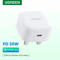 Bộ sạc PD 30W với bộ cáp UGREEN PD 30W USB C, bộ sạc tường loại C, cũng hỗ trợ 20W tương thích với P