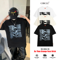 [CIRCLE PREMIUM] Áo Thun Grunge Face Circle Cotton Unisex - THE CIRCLE VN
