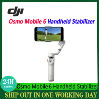 DJI Osmo Mobile 6 Handheld Gimbal Stabilizer Selfie Tripod 3-Axis rotation With lighting Phone Stabilizer for All Smartphones