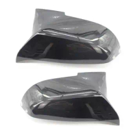 2Pcs Rearview Mirror Covers Lightweight ABS Waterproof Exterior Side Wing Mirror Caps Side Mirror Covers Car Mirror Housing
