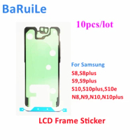 BaRuiLe 10pcs LCD Frame Sticker for Samsung Galaxy S10 S20 S21 Plus Note20 S22 S23 Ultra Note10 Front Bezel Adhesive Glue Tape