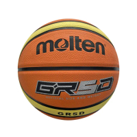 【MOLTEN】Molten 籃球 5號 兒童 室外 小學 彈力 耐用 橡膠 深溝 12片貼 橘黃(BGR5D)