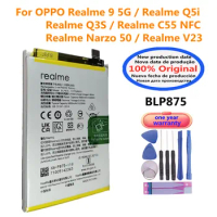 High Quality 5000mAh BLP875 Battery For OPPO Realme 9 5G/ Realme Q5i/ Realme Q3S / Realme C55 NFC / Realme Narzo 50 / Realme V23