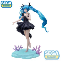SEGA Luminasta Hatsune Miku Project DIVA MEGA 39s Hatsune Miku Deep Sea Girl Anime Figure Action Model Collectible Toys Gift