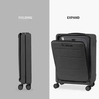 Roaming Koper Kabin & Bagasi Lipat PP011 24 Black