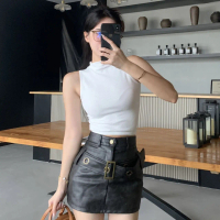 เสื้อครอปแขนกุด เสื้อแนวเกาหลี เสื้อแนวY2K ผู้หญิง Clothing Outfits Tshirt