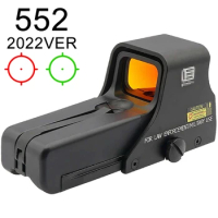552 Model Scope Outdoors Tactical Mini Holographic Weapon Sight Reflex Sight Red Dot Scope Gun Rifle Shooting Hunting Spotting