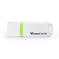 V-smart USB3.1防水高速安全加密隨身碟-64GB白綠色