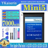 YKaiserin 7000mAh Battery For Apple IPad Mini 5 A2133 A2124 A2125 A2126 Mini5 Mini 5 New Batteris + Track Code