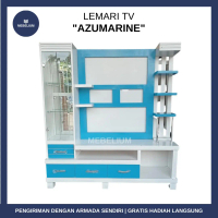 [Khusus Cargo] Lemari TV Kayu Bloktik / Kabinet Rak TV/ Lemari Partisi Penyekat Ruangan
