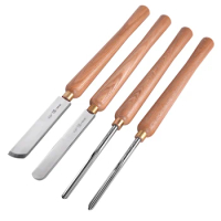 Wood Turning Tools High-speed Steel Cutter for WoodWorking Lathe Machine Bowl Gouges Spindle Gouges Domed Scraper Skew Chisels