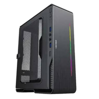 Gamemax VIOLIN Casing Gaming Mesh Mini ITX PC Case Mini CPU Komputer Black Silver Garansi Resmi Blac
