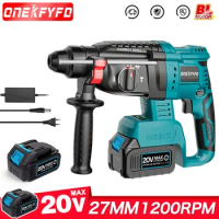 3in1 Cordless Electric Drill Rotary Hammer Drill Demolition Rechargeable Hammer Power Tool for Makita 18V Battery (No Battery)