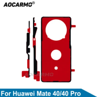 Aocarmo For Huawei Mate 40 Pro 40Pro Back Cover Front LCD Screen Adhesive Rear Glue Tape Sticker Replacement Part