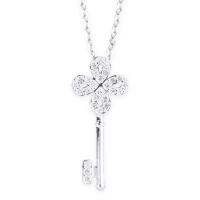 Swarovski 施華洛世奇 SWAROVSKI 施華洛世奇打開心扉之匙銀色鑰匙水晶項鍊  送戀人 5007808 1pc