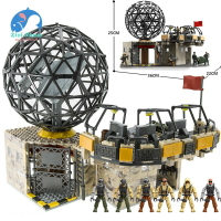 樂樂積木 特種部隊使命召喚沙漠雷達基地模型積木 小顆粒積木組裝軍事基地 相容lego軍事 mega收藏愛好玩具