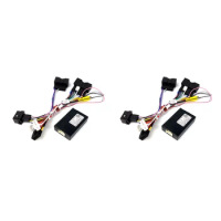 2X 16PIN Android Audio Power Radio Wire Harness With Canbus Box Car Accessories For Ford Fiesta Focus Ecosport Edge