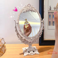 雙面化妝鏡 臺式公主鏡 歐式大號梳妝鏡宿舍鏡子高清少女心美容鏡
