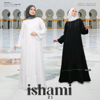 ISHAMI 21 GAMIS HAJI DAN UMROH GAMIS HITAM DAN PUTIH ETHICA TERBARU