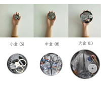 日本進口LEONIS小型家用手縫針線收納盒套裝縫補高檔針線包針線盒【MJ11816】