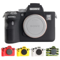 For Sony A7R4 Silicone Case High Grade Litchi Texture Non-slip Camera Protect Body Cover For Sony A7R4 A7 IIII A7R mark 4 A7M4