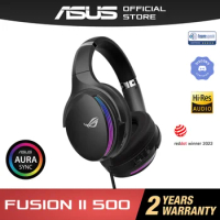 ASUS ROG Fusion II 500 300 RGB Gaming Headset Quad DAC - Deep BASS - Immersive sound virtual 7.1 sur