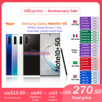 Samsung Galaxy Note10+ Note10 Plus 5G N976B 256G/512GB ROM Global Version 6.8" Octa Core 12GB RAM Exynos 9825 Unlocked CellPhone