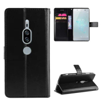 Fashion ShockProof Flip PU Leather Wallet Cover Sony Xperia XZ2 Premium Case For Sony XZ2Premium XZ 2 Phone Bags