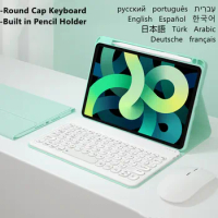 For Apple iPad Mini 6 Keyboard Mouse Case for iPad Mini 2021 Keyboard Cover Russian Japanese Korean Spanish Portuguese Keyboard