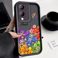 Ốp Điện Thoại Hoa Hướng Dương Nhỏ Dễ Thương Cho VIVO Y17S Ốp Lưng Mềm Ốp Bảo Vệ