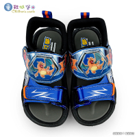 【童鞋城堡】中大童鞋 寶可夢 噴火龍 LED電燈涼鞋(PA3590-藍)