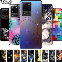 For Samsung S20 Ultra LTE 4G Case Silicone Soft Lions Cat Bumper Funda Coque for Samsung Galaxy S20 Ultra 5G Protective S20Ultra
