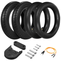 10 X 2.0 Inch Inflatable Inner Tube Outer Tire Wheel Set with Mudguard Spacer Replacement for Xiaomi M365 Electric Scooter
