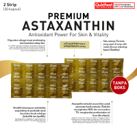 ASTA-GOLD | Premium Astaxanthin Gold 12mg + Applephenon 250mg - 2 strip 20 kapsul quidfast (tanpa bo