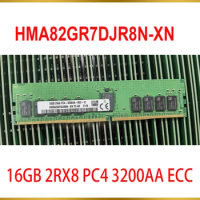 1Pcs For SK Hynix RAM 16GB 2RX8 PC4 3200AA ECC Memory 16G DDR4 3200 HMA82GR7DJR8N-XN