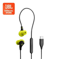 JBL Endurance Run 3 USB-C Wired Sport Headphones Black & Lime