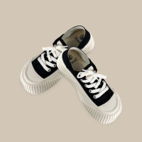 EXCELSIOR Canvas Shoes Casual Sneakers Classic Low Top Lace Up Fashion Comfortable Walking Flats for Men Women