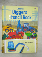 【書寶二手書T1／少年童書_DOY】Diggers Stencil Book_Pearcey, Alice/ Stowell, Louie/ Tudor, Andy (ILT)