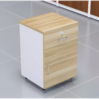 辦公桌文件櫃辦公室櫃子（淺胡桃+白色[長40寬40高60]）