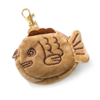 【綽綽有魚】日系絨毛鯛魚燒造型零錢包(腕帶設計 掛件 吊飾 鑰匙圈 錀匙扣 小物收納包 票卡夾)