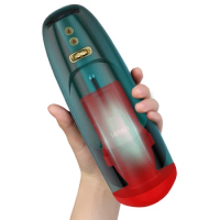 Leten Air Oral Piston Masturbator Cup Deep Throat Blowjob Automatic Telescopic Vagina Heating AV Moaning Machine Sex Toy For Men