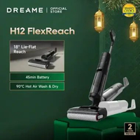 Dreame H12 FlexReach Wet Dry Vacuum | 18,000Pa Suction, 90°C Self-Clean, Hair Detangle Tech, Edge-To