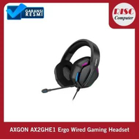 AXGON Ergo AX2GHE1 Wired RGB Gaming Headset Headphone Surround Sound Noise Cancelling Microphone