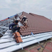 Rangka Atap Baja Ringan Permeter dengan Penutup Atap Berbagai Macam Fleksibel dan Praktis untuk Ruma