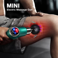 Syeosye Muscle Massage Gun Mini Pocket 32 Speed Fascial Gun Vibration Electric Back Neck Massager Gun For Body Deep Relief Pain